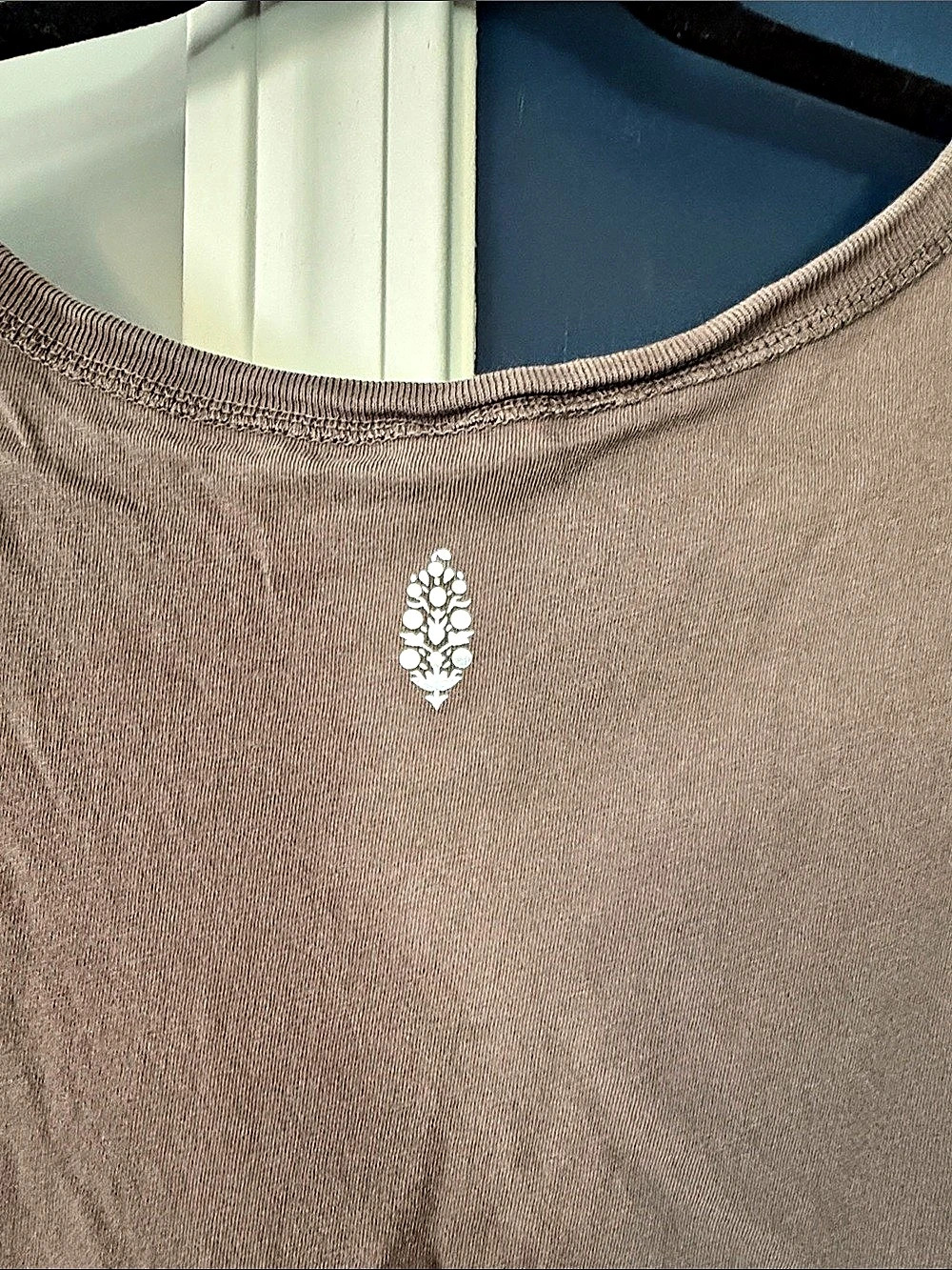 Free People Ruffle Hem Short Sleeve Top Size large - Picture 3 of 5